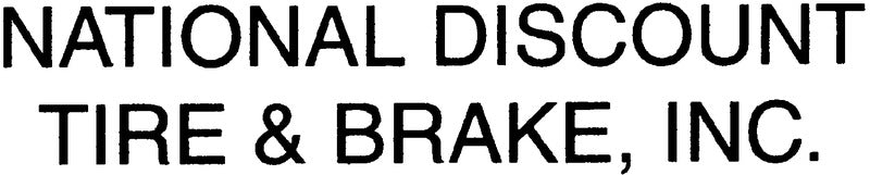 National Discount Tire & Brake