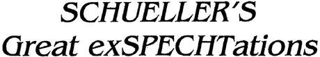 Schueller's Great exSPECHTations Bar & Eatery