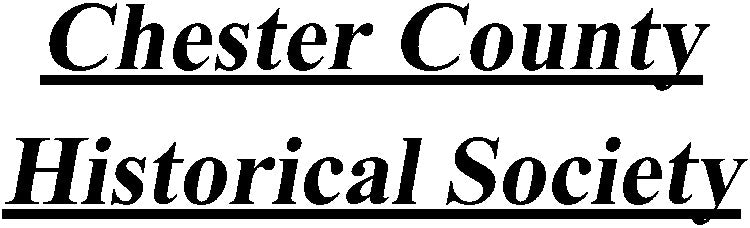 Chester County Historical Society